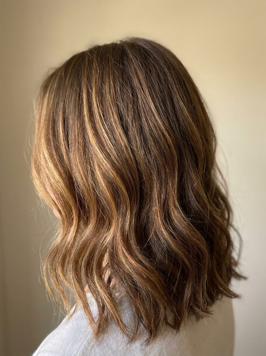 Goldene Karamell Highlights - Karamell Haare Idee